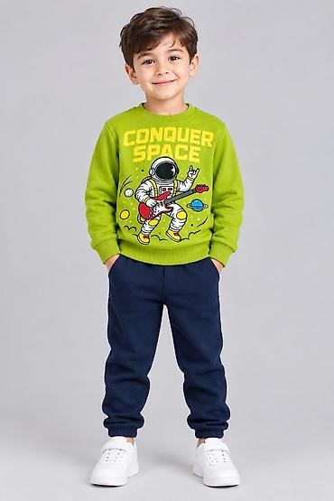 Кофты и свитеры: Uşaq üçün sweatshirt – “CONQUER SPACE” temalı - Model: uzunqol at lalafo.az — 4 Кофты и свитеры: Uşaq üçün sweatshirt – “CONQUER SPACE” temalı - Model: uzunqol — 4