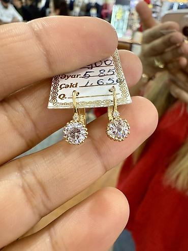 Ювелирные изделия: Серьги, Желтое золото, 585 проба, 165 г — 1