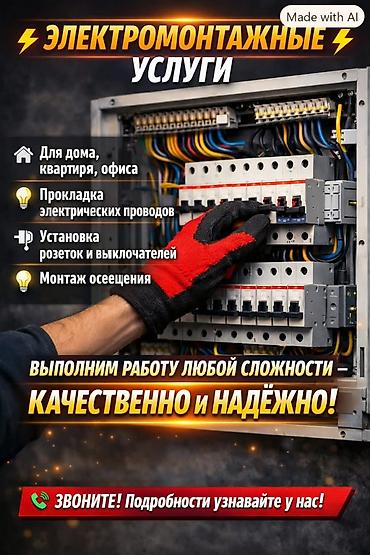 Электрик | Электромонтажные работы Больше 6 лет опыта at lalafo.kg Электрик | Электромонтажные работы Больше 6 лет опыта
