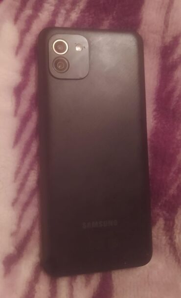 Mobil telefon və aksesuarlar: Samsung Galaxy A03, 64 GB, rəng - Qara, Barmaq izi