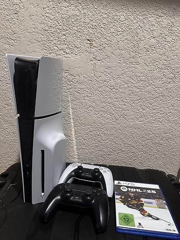 split fiction ps5: Sony ps 5 slim + два джойстика + 8 игр. Не шумит, не греется, в — 1