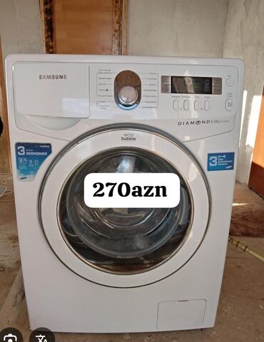 Paltaryuyan maşınlar: Paltaryuyan maşın Samsung, 6 kq, Avtomat, Qurutmasız, Kredit yoxdur