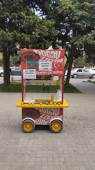 koşk: Çiy köftə/dürüm üçün mobil satış köşkü - Daşınan arabaya — 2
