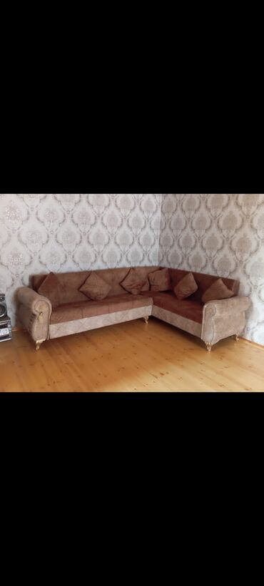 2ci el mebel satisi: Угловой диван, Новый, Раскладной, С подъемным механизмом, Нет доставки