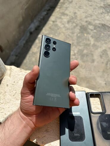 redmi telefon: Samsung Galaxy S23 Ultra, 512 GB, rəng - Yaşıl, Zəmanət, Düyməli, Barmaq izi
