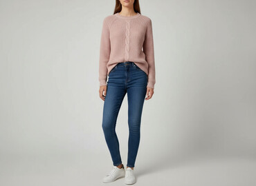 dziergane swetry: Sweter damski, rozmiar S