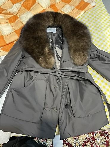Айымдардын кийими: Куртка зимняя женская от Мах Mara - Цвет: графитовый/тёмно‑серый - — 3