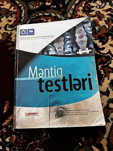 Testlər: Məhsul: “Məntiq testləri” kitabı Təsvir: - Nəşr: TQDK (Tələbə Qəbulu — 1