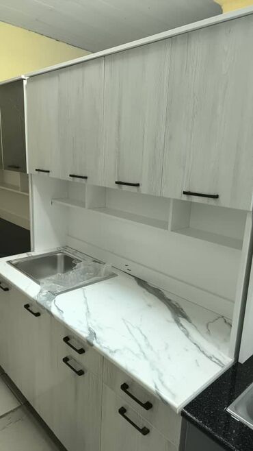 Кухонные гарнитуры: Кухонный гарнитур, Новый, цвет - Белый, ДСП, Платная доставка — 14