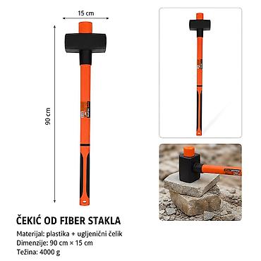 KMT Torba plastična drška zidarski 9367653-A Veliki čekić za zahtevne
