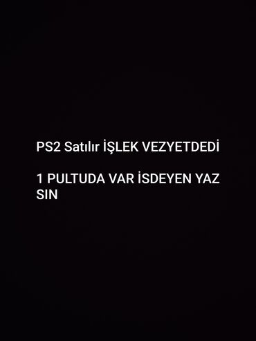 kontakt home televizor altlığı: PlayStation 2 . Konsol işlək vəziyyətdədir və bir ədəd pultla təchiz