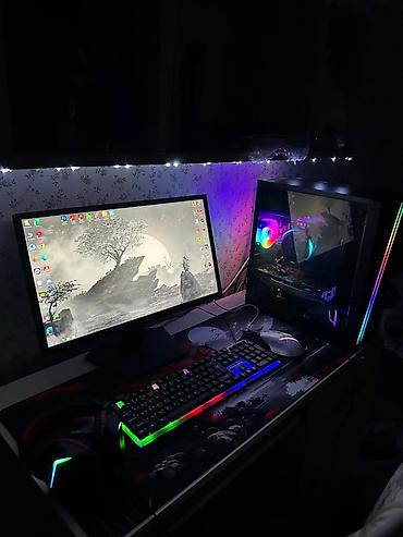 Masaüstü kompüterlər və iş stansiyaları: Gaming stolüstü kompüter komplekti Tərkibi: - Sistem bloku: şüşə — 3