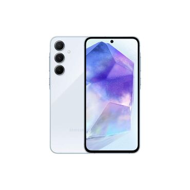 переходник type c usb: Samsung Galaxy A55, Колдонулган, 256 ГБ, түсү - Көгүлтүр, 2 SIM, eSIM