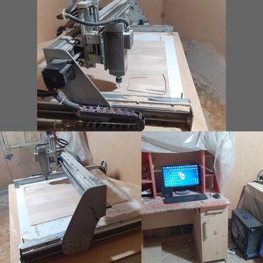 cnc lazer kesim: Kesim aparati.+ komp desti Tam ela veziyyetde.sexde isleyir hazirda