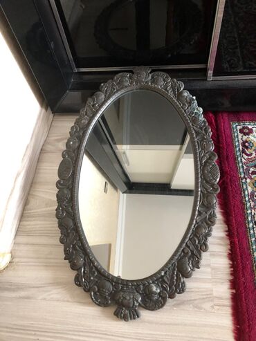 Güzgü Divar üçün, Oval, Dekorativ, Çərçivə ilə