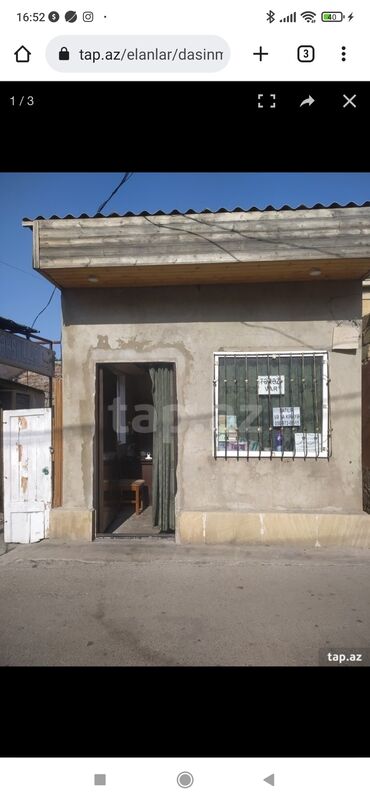 biləcəridə satılan bina evləri: Dükan 10 kvadratmetr. Bazar yolunun üstündə. Bərbər, təndir, qutab