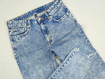 spodnie jeansy damskie klasyczne: H&M, Джинси жіночі, розмір L