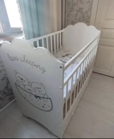 кровати с матрасом бу: Манеж керебет, Колдонулган, Комоду менен, МДФ
