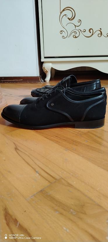 Ayaqqabılar: Klassik kişi ayaqqabısı - Rəng: qara - Model: bağcıqlı, kap-toe — 1