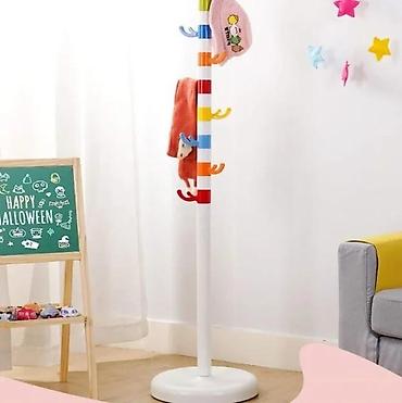 Ostali dečiji nameštaj: Dečji samostojeći čiviluk sa kružnom bazom - Stabilna teška baza od — 2