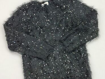 czarna bluzka z kolnierzykiem: Bluzka, H&M, 5-6 lat, 110-116 cm, stan - Dobry