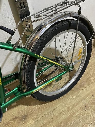 Velosipedlər: STELS qatlanan velosiped. Yaşıl rəngli, kompakt ölçülü şəhər tipli — 5