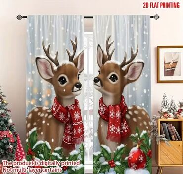 Ostali proizvodi za kuću: Novogodišnje zavese Dimenzije 150x60cm Cena 1700din/2kom kao na slici — 17