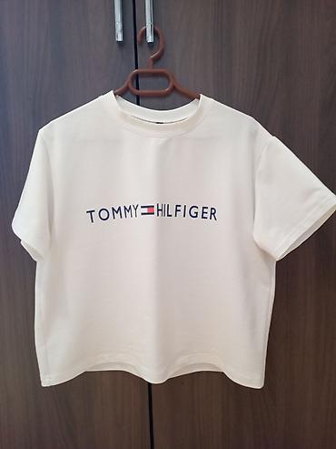 Futbolkalar: Futbolka, Tommy Hilfiger, L, rəng - Ağ — 1