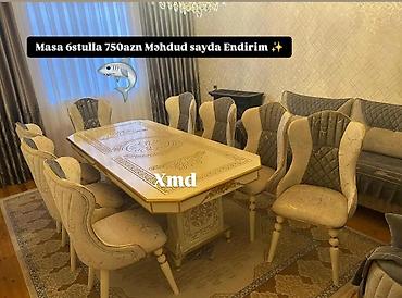 divan kreslo instagram: Qonaq otağı üçün, Yeni, 6 stul — 1