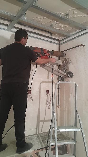 çat patpres təmiri: Beton və daşda almazla dəlik açma xidməti - Divar, tavan və — 2