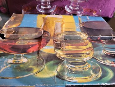 Čaše: Case nove kristal,Bohemija,za zestoko pice iz 50,60ih. Case jako — 4