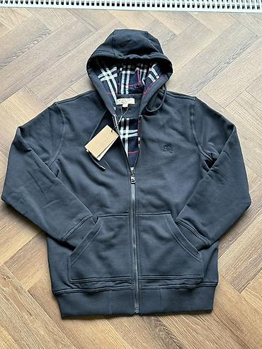 pull and: Худи на молнии Burberry - Цвет: темно‑синий - Подкладка капюшона — 6