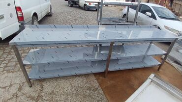 Nerjaveykalar: Paslanmayan poladdan (inox) hazırlanmış peşəkar mətbəx iş masasının — 7