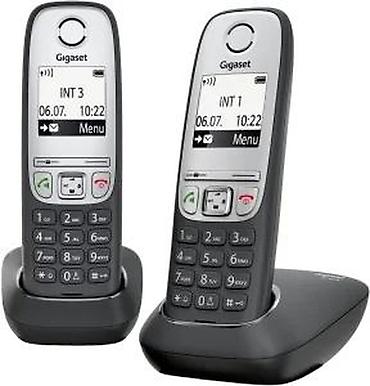 Fiksni telefoni: Gigaset bežični DECT set – 2 slušalice sa baznim stanicama - — 10