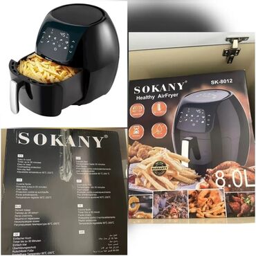 Xalçalar: Sokany Air fryer. 8 Litr yenidir acılmayıb. 💰Qiymət: 100 manat