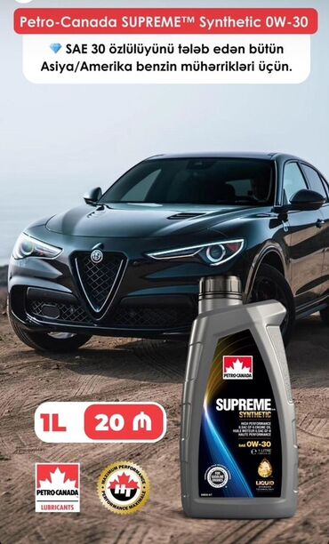 Mühərrik yağları: Mühərrik üçün sintetik yağ, AMSOIL və Petro-Canada şirkətlərindən — 5