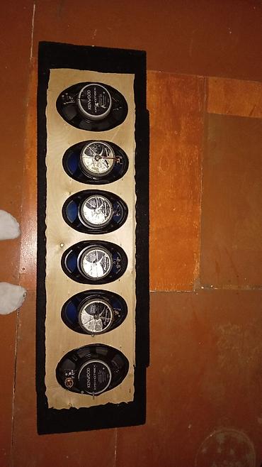 Avtomobil üçün səs sistemi dəsti - 6 ədəd oval dinamik paneldə