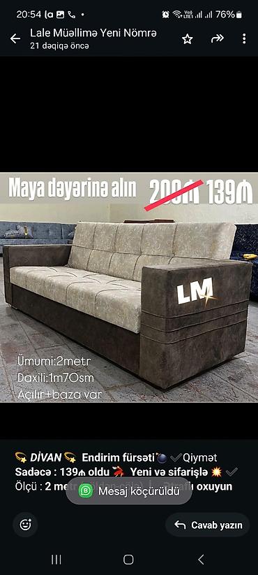 divan olcusu: Divan, Qonaq otağı üçün, Bazalı, Açılan, Kitab — 3