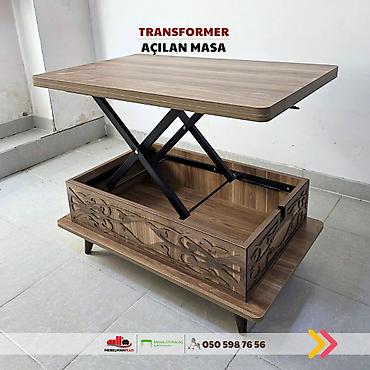 Masalar: Jurnal masası, Yeni, Transformer, Laminat, Dördbucaq masa — 7