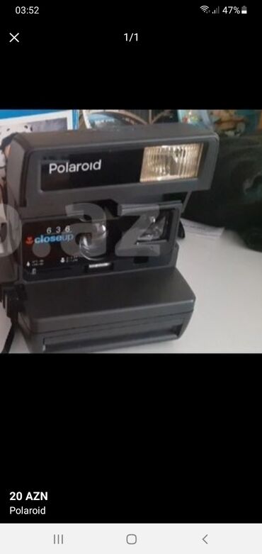 фотик полароид: Polaroid. Teze galib. Korobkada, senedleri var. 1992 ildä Rusiyadan