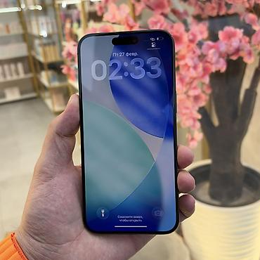 Apple iPhone: IPhone 15 Pro Max, Б/у, 256 ГБ, Black Titanium, Чехол, 85 % — 2