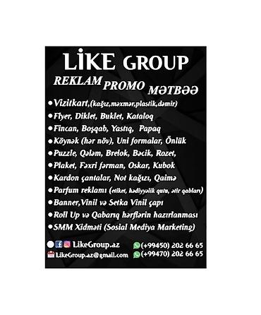 принт на кружках: Hər növ reklam işləri. Vizitkart, buklet, vinil,Ş banner, işıqlı — 1