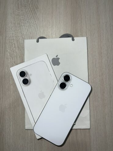 аефон 10: IPhone 16, 128 ГБ, Белый, Коробка, 100 %