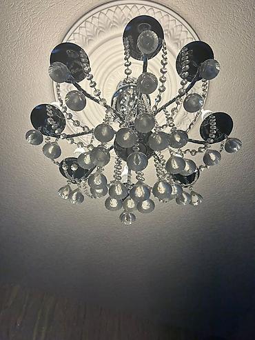 list tava: Çılçıraq, 6 lampa, Xrustal — 3