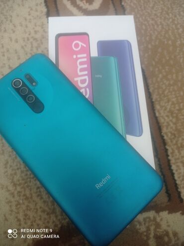 2 ci el telefon satisi: Xiaomi Redmi 9, 64 ГБ, цвет - Синий, 
 Две SIM карты