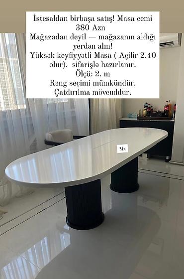 ətir dukanı: Oval masa, Açılan, Zəmanətsiz, Kredit yoxdur — 1