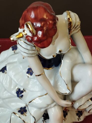 Heykəlciklər: 120 AZN Çexiyanın Porselen Balerina Fiquru. Zərləri getməyib təzə, heç — 5