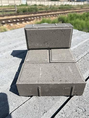 Брусчатка кирпич: Тротуарная плитка вибропрессованная, форма «кирпич». - Материал — 3