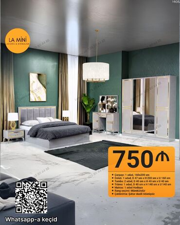 tek kıravat: İkinəfərlik çarpayı, Dolab