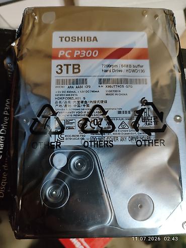 barracuda: Накопитель для ПК, Новый, Toshiba, HDD, 3 ТБ, 3.5", Для ПК — 2